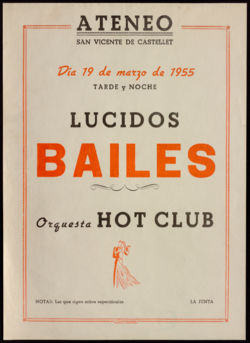 Lucidos bailes : orquesta Hot Club