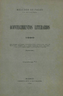 Acontecimientos literarios 1890