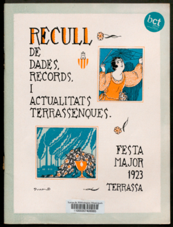 Recull de dades, records i actualitats terrassenques : Festa Major 1923