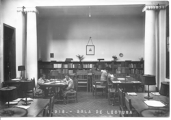 Sala de lectura de la Biblioteca