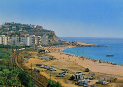 Vista de la platja de Canet de Mar