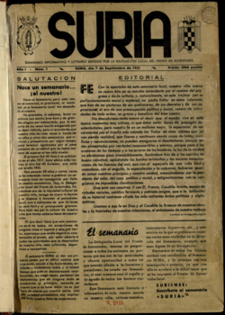 Súria : semanario informativo y literario