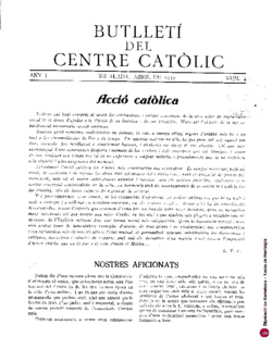 Butlletí del Centre Catòlic