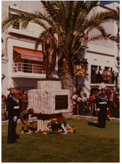 Inauguració del monument a Santiago Rusiñol
