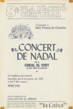 Concert de Nadal per: la Coral al Vent de Sant Vicenç de Castellet