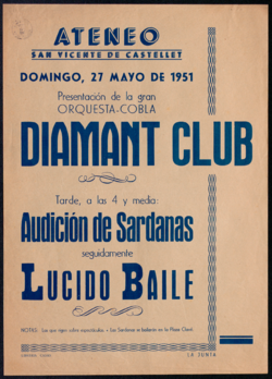 Presentación de la gran orquesta-cobla Diamant Club