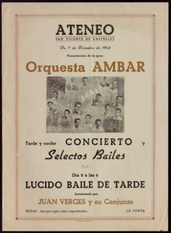 Presentación de la gran orquesta Ambar