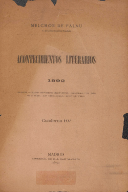 Acontecimientos literarios 1892
