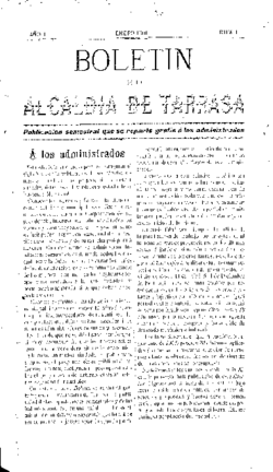 Boletín de la Alcaldía de Tarrasa