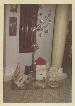 Exposició de guarniments i taules de Nadal