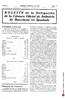 Boletín de la Delegación de la Cámara Oficial de Industria de Barcelona en Igualada