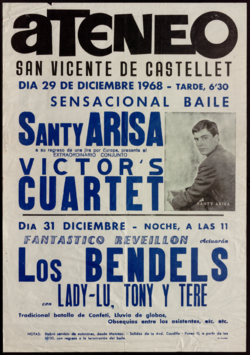 Sensacional baile : Santy Arisa ... Victor’s cuartet