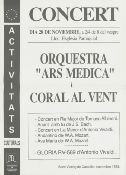 Concert: Coral "Ars Medica" i Coral al Vent