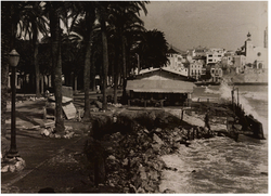 Passeig de la Ribera. Temporal de 1949
