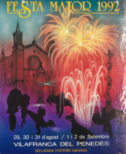 Festa major 1992 : Vilafranca del Penedès : declarada d'interès nacional