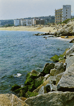 Vista de la platja de Canet de Mar