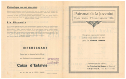 Patronat de la Joventut : Festa Major d'Esparraguera 1926 : dos grans espectacles teatrals per la Secció Teatre que dirigeix en Ramon Ramon ...